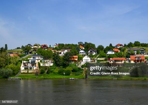 residential area mohács, hungary - baranya hungary stock pictures, royalty-free photos & images