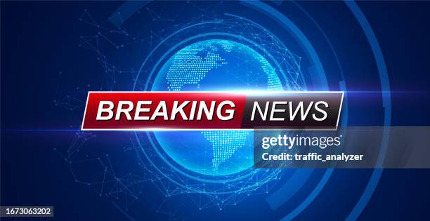 breaking news - globe background - news event stock illustrations