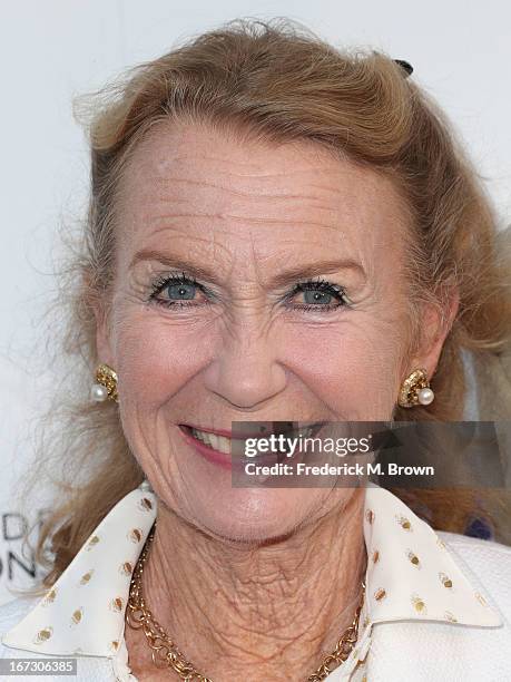 Actress Juliet Mills attends the launch of the Seventh Annual Britweek Festival "A Salute to Old Hollywood" on April 23, 2013 in Los Angeles,...