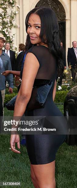Recording artist Samantha Mumba attends the launch of the Seventh Annual Britweek Festival "A Salute to Old Hollywood" on April 23, 2013 in Los...