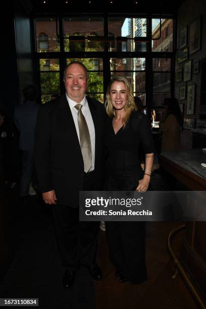 Jean-Luc De Fanti and Christy Hall attend "Daddio" international premiere party hosted by Johnnie Walker Black at Pink Sky during the Toronto...