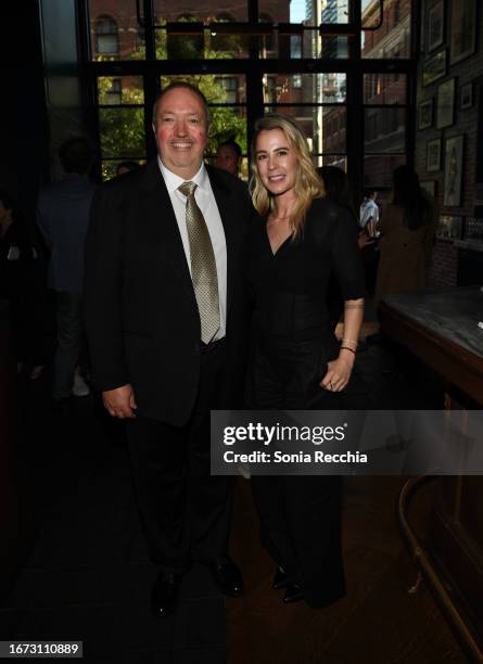 Jean-Luc De Fanti and Christy Hall attend "Daddio" international premiere party hosted by Johnnie Walker Black at Pink Sky during the Toronto...