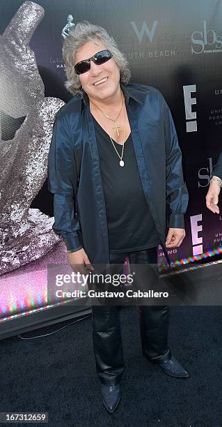 Jose Feliciano arrives at Latin Songwriters Hall of Fame Gala at New World Center on April 23, 2013 in Miami Beach, Florida.