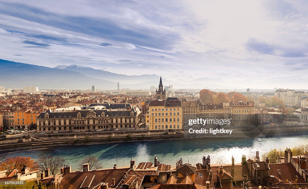 Grenoble cityscape, France