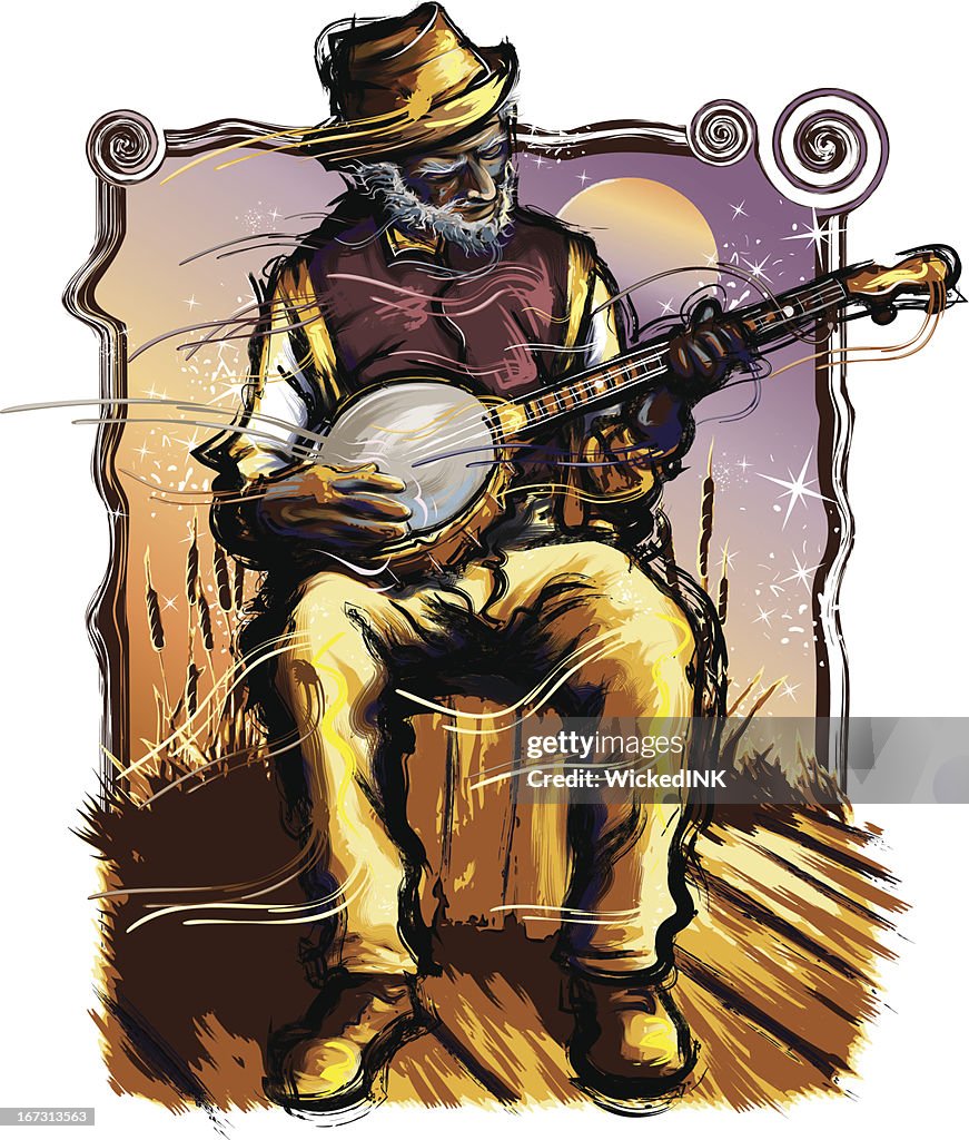 Tempo de música-Banjo Jogador