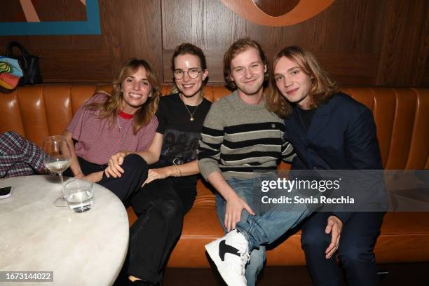 Maya Hawke, Willa Fitzgerald, Fred Hechinger and Charlie Plummer attend "Daddio" international premiere party hosted by Johnnie Walker Black at Pink...