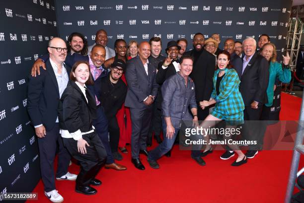 Cast and crew including John Divine G Whitfield, Clint Bentley, Greg Kwedar, Colman Domingo, Monique Walton and Clarence Maclin attend the "Sing...