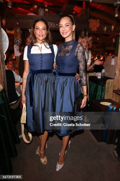 Lilly Becker and Alessandra Meyer-Woelden during the 25th Almauftrieb during the 188th Oktoberfest at Kaeferzelt on September 17 2023 in Munich,...