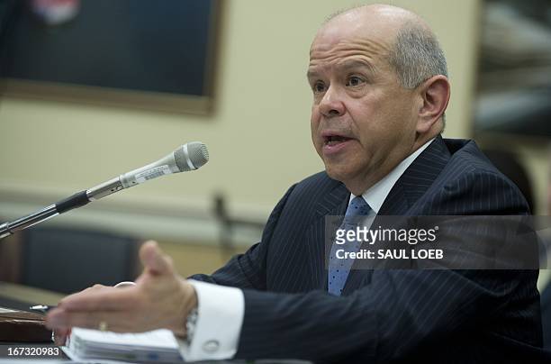 Administrator Michael Huerta of the Federal Aviation Administration testifies on the fiscal year 2014 budget before the House Appropriations...