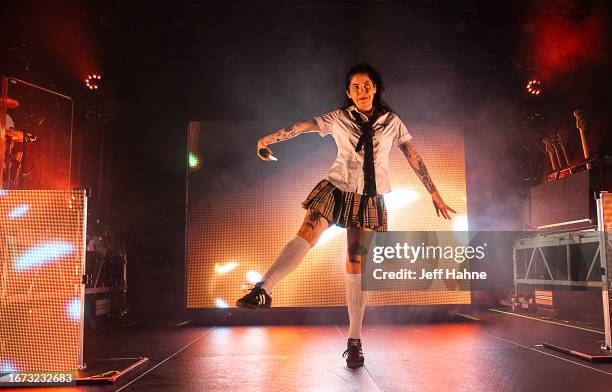 Singer Bishop Briggs performs at The Fillmore Charlotte on September 10, 2023 in Charlotte, North Carolina.