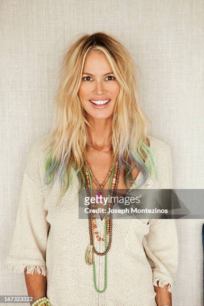 Model Elle Macpherson is photographed at home for Yoo Magazine on May 3, 2012 in Cotswolds, England.