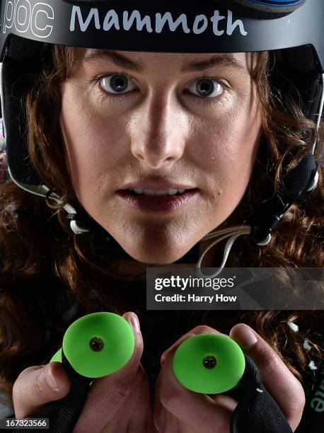 Alpine skier Stacey Cook poses for a portrait during the USOC Portrait Shoot on April 24, 2013 in West Hollywood, California.