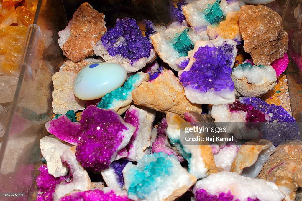 Assortment of crystals