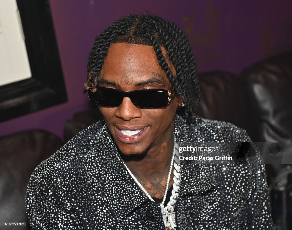 Sujar Boy Rapper Rapper Soulja Boy is seen backstage during his SouljaWorld tour at ...