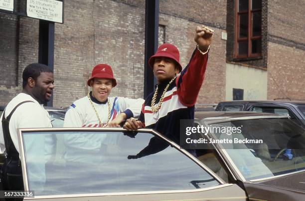 Cool J, with E Love and B-Rock, Manhattan, New York, 1987.