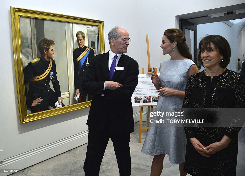 BRITAIN-ROYALS-ART-CHARITY