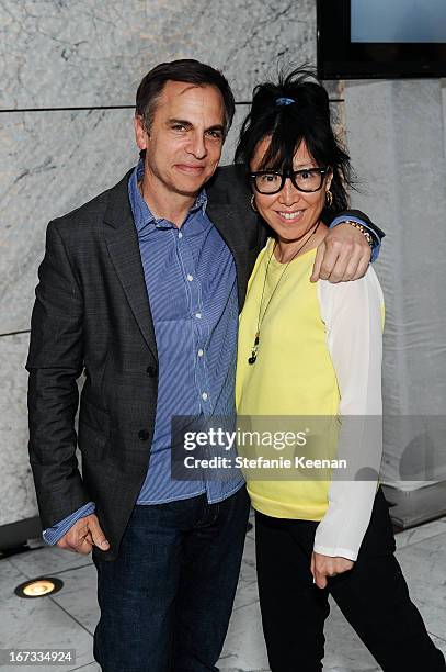 Mitch Rose and Jenna Adler attend Project Angel Food And CAA Celebrate ANGEL ART, A Contemporary Art Auction Benefiting Project Angel Food at CAA on...