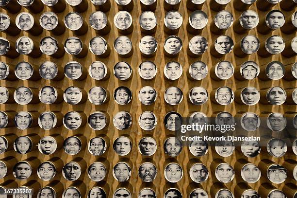 Display on Building a Hopeful People is seen at the George W. Bush Presidential Center on the campus of Southern Methodist University i seen on April...