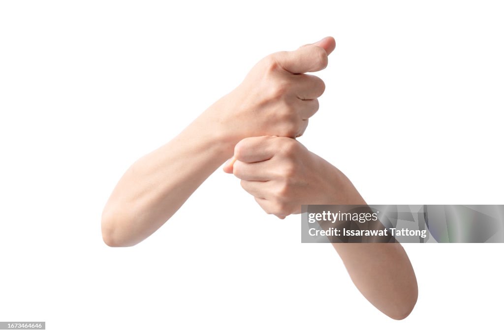 Hand Pull In Hand Pulling Something Isolated On White Background High-Res Stock ...