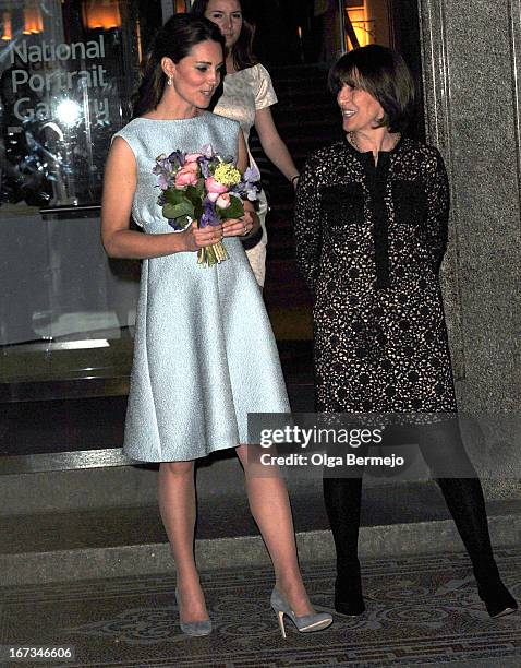 Catherine, Duchess of Cambridge visits The National Portrait Gallery on April 24, 2013 in London, England.