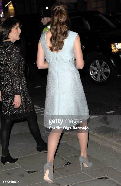 Catherine, Duchess of Cambridge visits The National Portrait Gallery on April 24, 2013 in London, England.