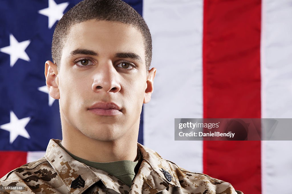 US Marines Soldier Portrait