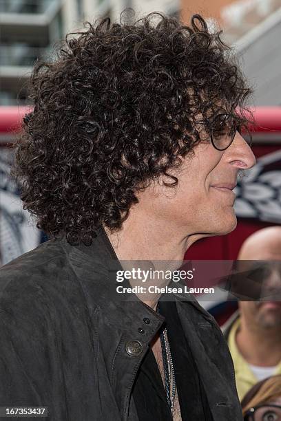 Media personality Howard Stern arrives at the "America's Got Talent" season 8 premiere party at the Pantages Theatre on April 24, 2013 in Hollywood,...