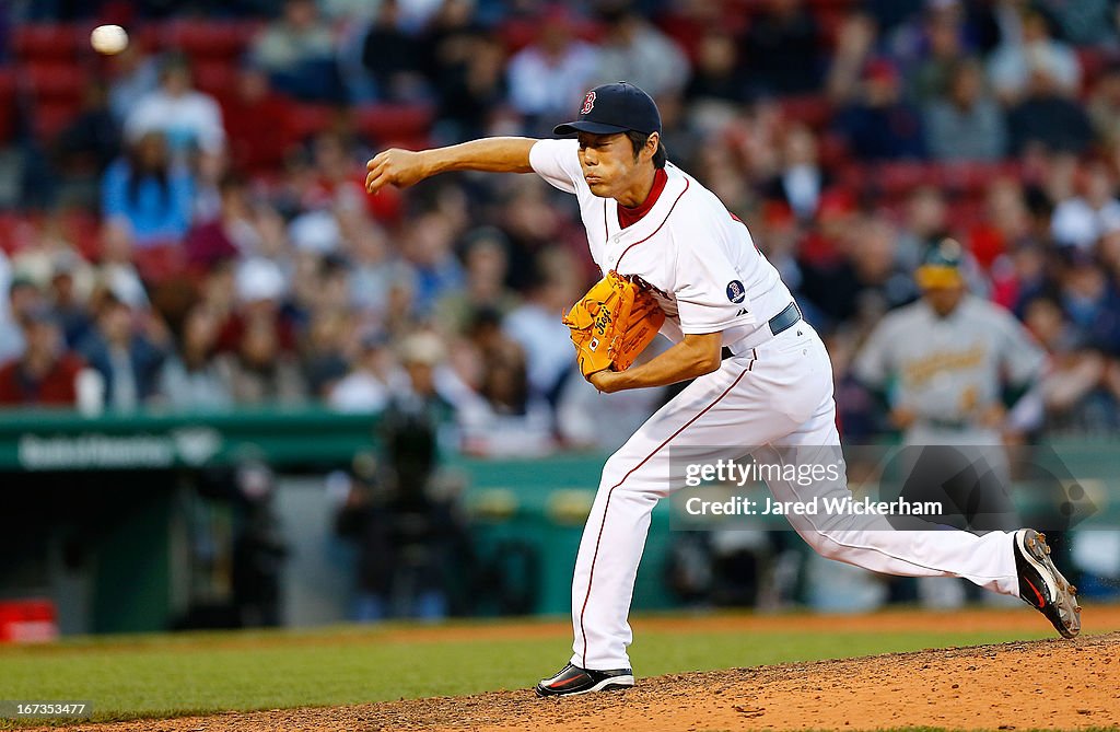 Oakland Athletics v Boston Red Sox