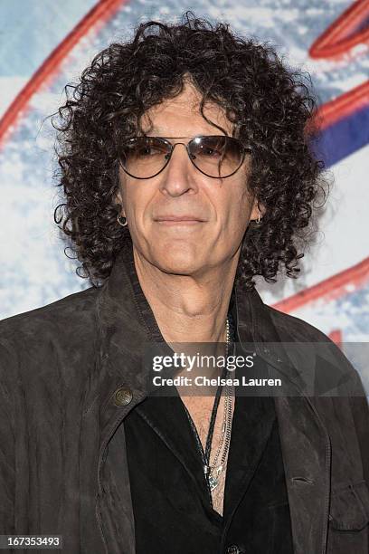 Media personality Howard Stern arrives at the "America's Got Talent" season 8 premiere party at the Pantages Theatre on April 24, 2013 in Hollywood,...