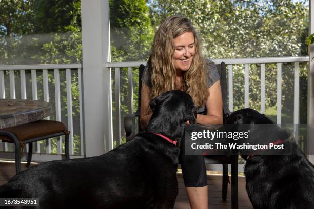 Congresswoman Jennifer Sexton of Virginia's 10th District, seen here at her home in Leesburg, VA on September 16 will not seek reelection due to...