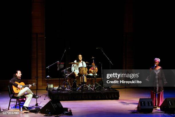 The singer Julia Sarr performing in the program "Youssou N'Dour: The Fresh Face of African Music" at Zankel Hall on Monday night, October 24,...