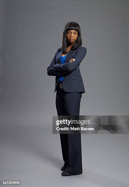 Walt Disney Television via Getty Images's "Rookie Blue" stars Enuka Okuma as Traci Nash.