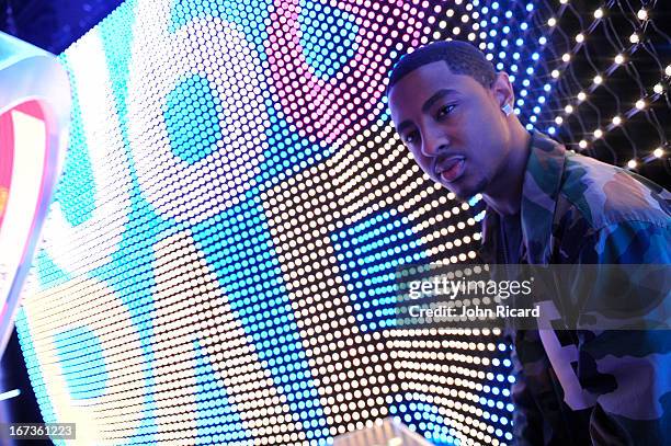 Host Shorty Da Prince at BET's "106 & Park" at BET Studios on April 24, 2013 in New York City.