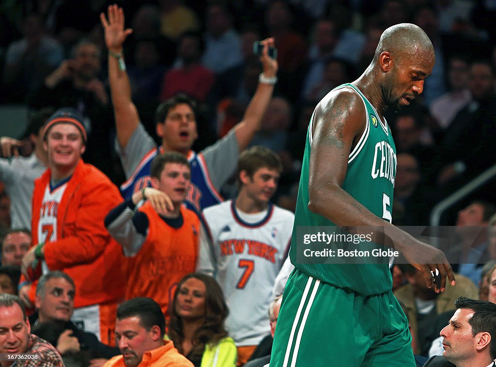Boston Celtics Vs. New York Knicks At Madison Square Garden