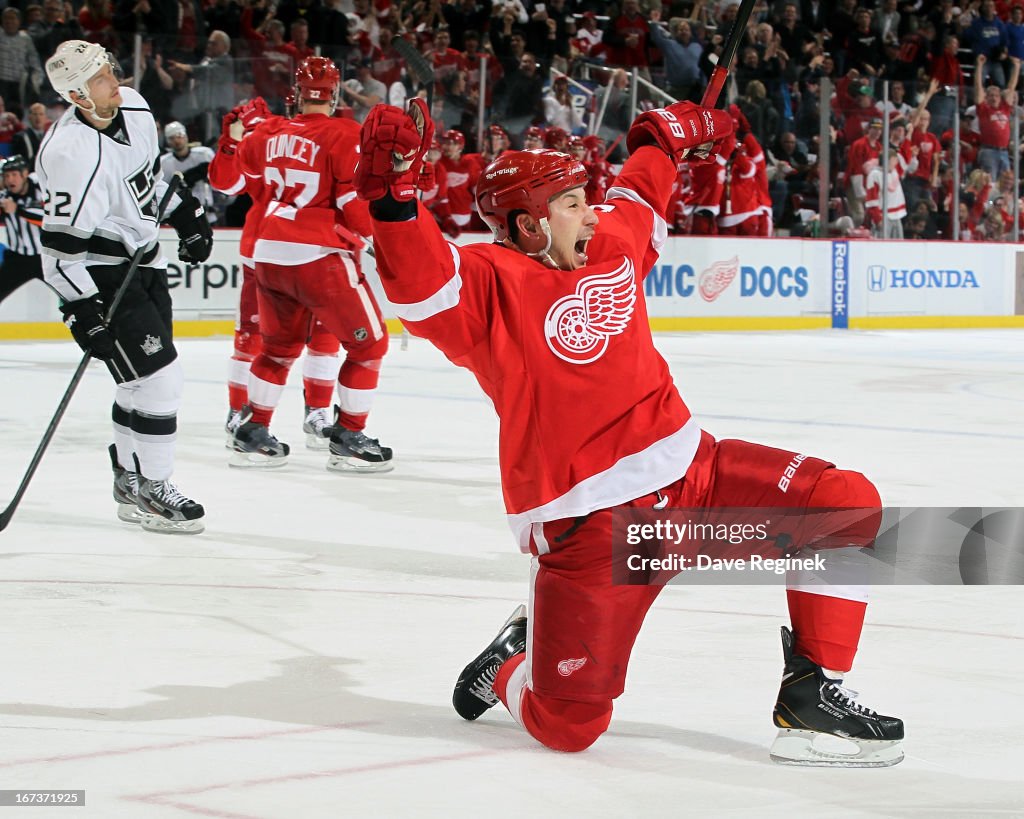 Los Angeles Kings v Detroit Red Wings