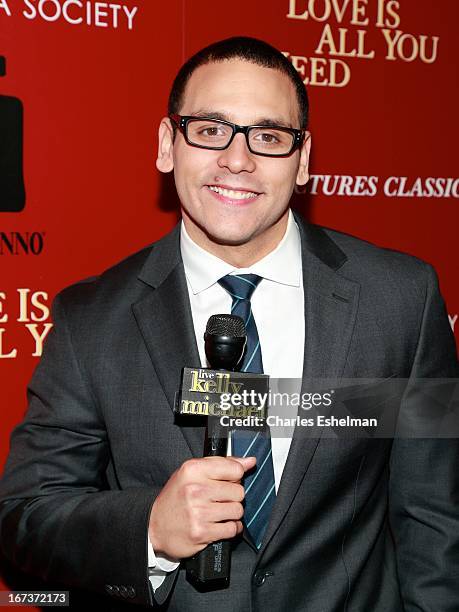 Clemente attends The Cinema Society & Disaronno screening of Sony Pictures Classics' "Love Is All You Need" at Landmark Sunshine Cinema on April 24,...