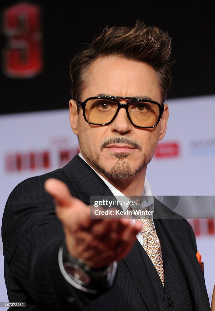 Premiere Of Walt Disney Pictures' "Iron Man 3" - Red Carpet