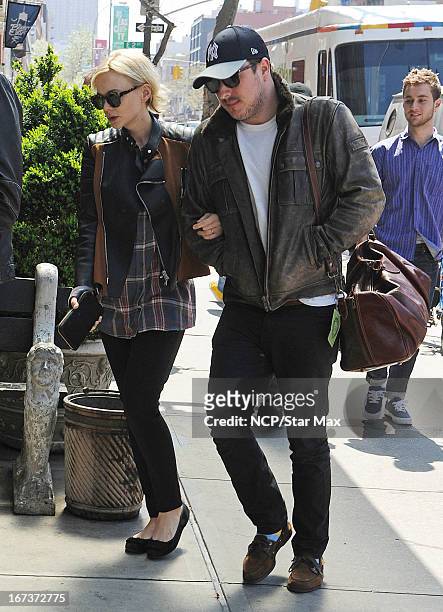 Carey Mulligan and Marcus Mumford as seen on April 24, 2013 in New York City.