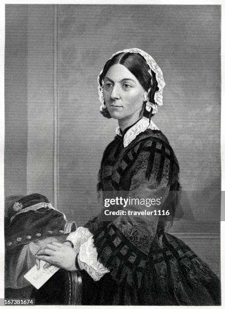 stockillustraties, clipart, cartoons en iconen met florence nightingale - nightingale bird