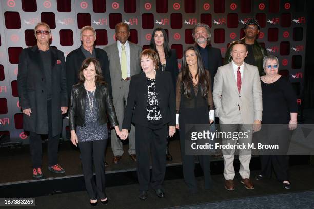 Actors Peter Fonda, Harrison Ford, Sidney Poitier, Cher, Kurt Russell, Samuel L. Jackson, Sally Field, Shirley MacLaine, Demi Moore, Kevin Spacey and...