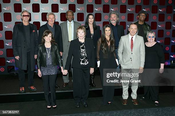 Actors Peter Fonda, Harrison Ford, Sidney Poitier, Cher, Kurt Russell, Samuel L. Jackson, Sally Field, Shirley MacLaine, Demi Moore, Kevin Spacey and...