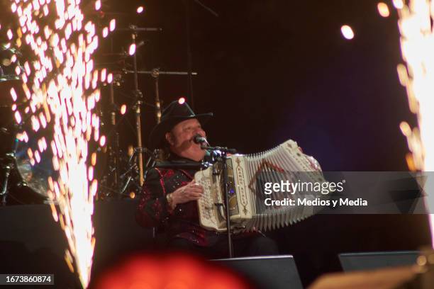 Singer Ramon Ayala performs during the day 2 of the ARRE Fest 2023 at Foro Sol on September 10, 2023 in Mexico City, Mexico.