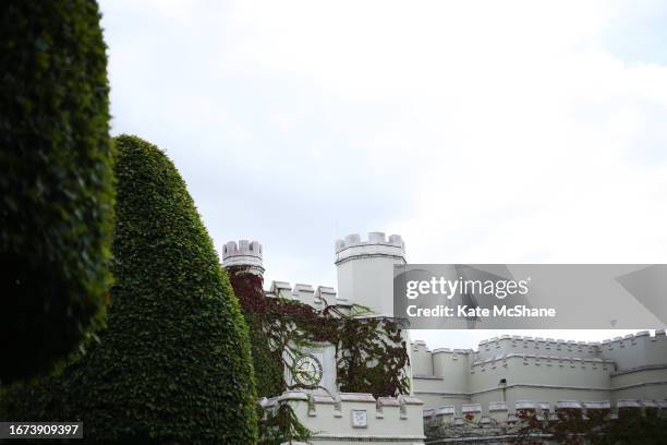 General view of the clubhouse prior to the BMW PGA Championship at Wentworth Golf Club on September 11, 2023 in Virginia Water, England.