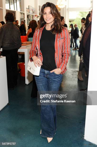 Gina Gershon attends Director's Circle Celebrates Wear LACMA, Sponsored By NET-A-PORTER And W at LACMA on April 24, 2013 in Los Angeles, California.