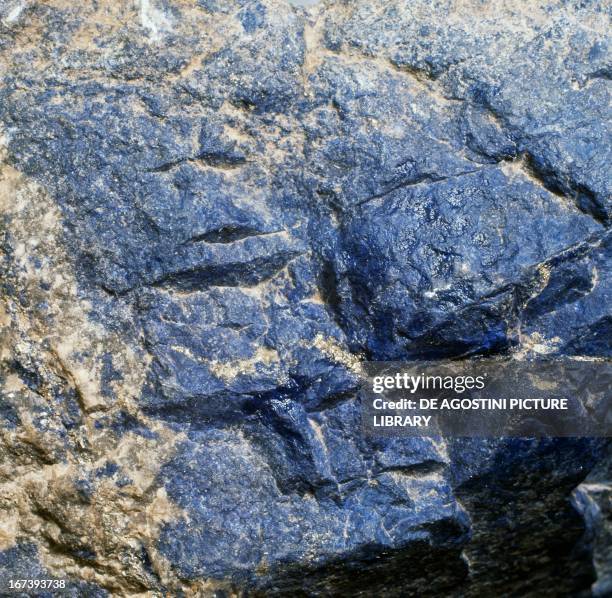 Lapis lazuli, silicate, from Iran.