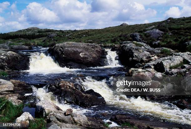 Creek near Lough Atalia, Connemara, County Galway, Ireland.