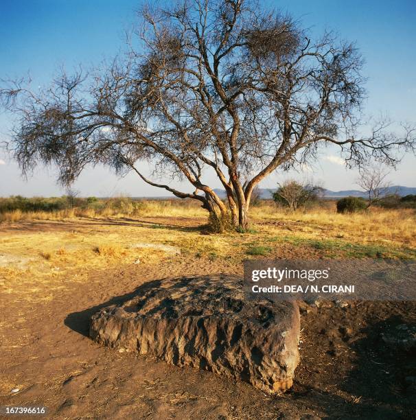 The Hoba meteorite, largest known meteorite on Earth, Grootfontein, Otjozondjupa region, Namibia.