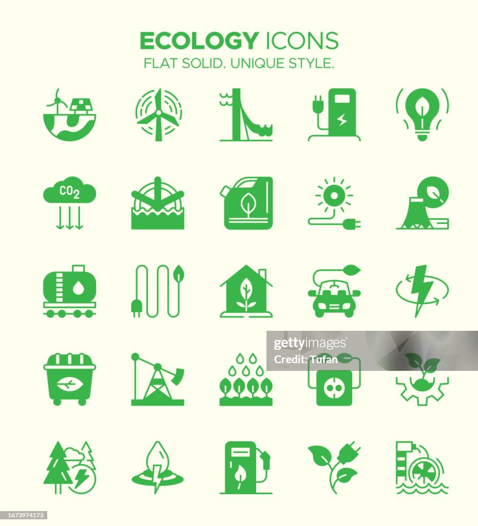 Ecology Icons - Umwelt, Nachhaltigkeit, Naturschutz, Ökosystem, Artenvielfalt, grüne Energie, umweltfreundlich, Umweltverschmutzung