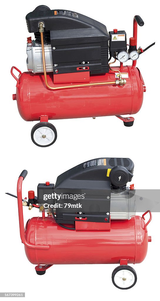 Air compressor with clipping path