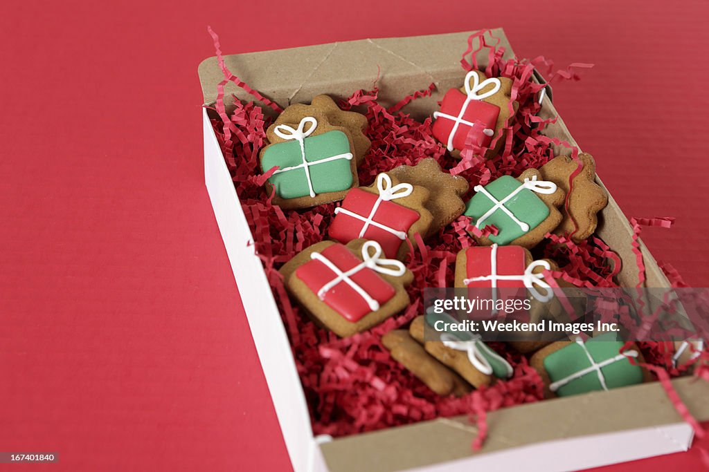 Box of handmade cookies